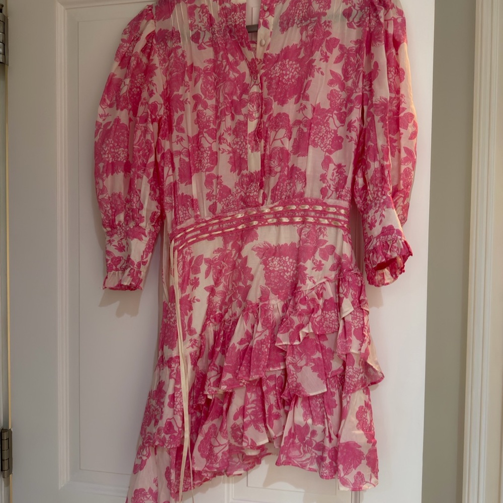 LoveShackFancy Pink Floral dress - Picture 2 of 3